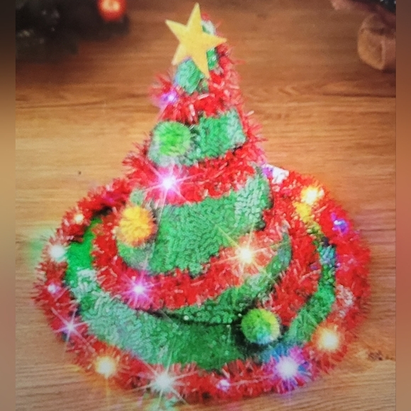 Festive Spiral Christmas Tree Hat - Picture 9 of 10
